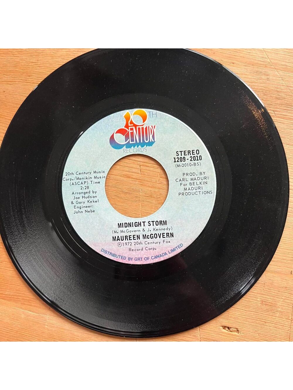 Maureen McGovern - Midnight Storm 45rpm VG+ R10